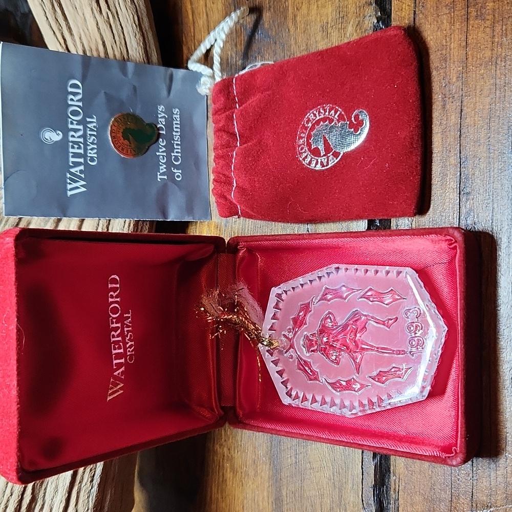 🎉Vintage Waterford Crystal Ornament - Ten Lords-a-Leaping